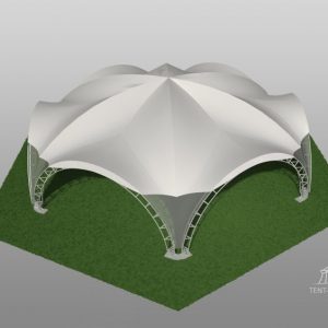 Арочный шатер Гексагональ Большая